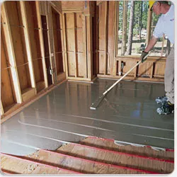 Radiant heat flooring